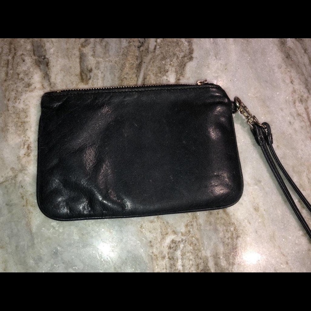 Tory Burch Black & Gold Wristlet - Picture 3 of 6
